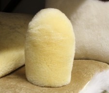 Natur Lammfell Pelz Handschuh