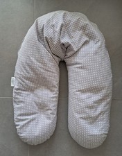Theraline Stillkissen*Schwangerschaftskissen Dodo*180cm*grau mit weißen Punkten*
