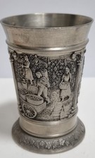 Zinnbecher 95% Zinn Weinernte