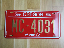 Nummernschilder USA Oregon Trail 1979 Auto Kennzeichen Sammlung