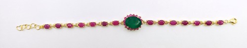 Rubin aventurin armband - &,