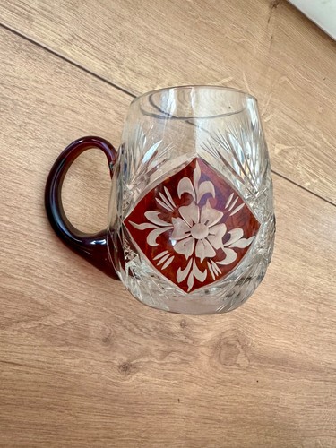 Vintage bleikristall bierkrug - bleikristall,