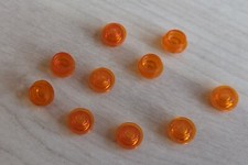 10 orange durchsichtige Lego