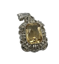 935 silber art deco anhänger - silber,