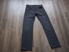 Levis 501 (3059) Premium Stretch Straight- Cut Jeans W33 L34 SCHWARZ/ GRAU