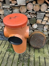 opti-control Schacht mit Sandfang Drainageschacht mit 3 Anschlussstutzen DN 200