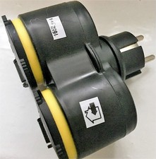 # Steckdose 1x 2er Verteiler GUMMI Schuko Zwischenstecker Feuchtraum XX GG