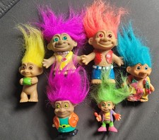 6 Troll Trolls Figuren Aus den 80er 90er Jahren Vintage Sammlung