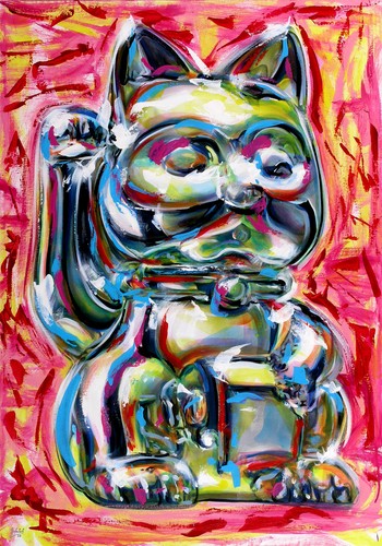 Original gemälde maneki - original, neko