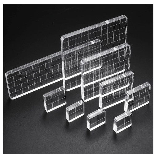 Acryl stempelblock set - acryl, 9