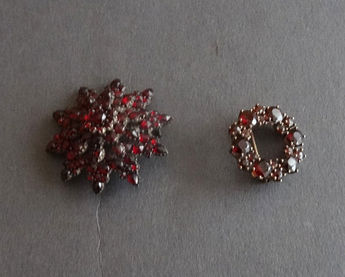 Antik granatschmuck ohrringe - ,,