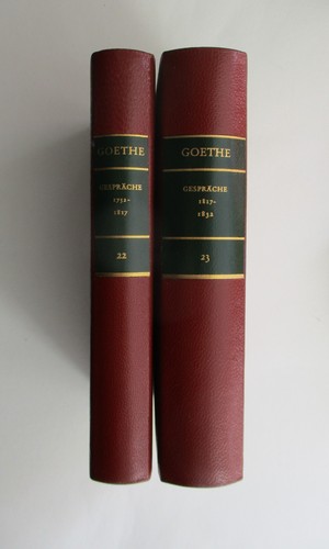 Goethe gespräche 1752 1832 - goethe,