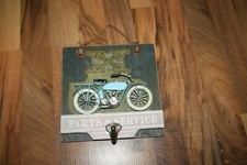 SHABBY RETRO MOTTORAD KLEIDERHAKEN WAND GARDEROBE NEUWERTIG 