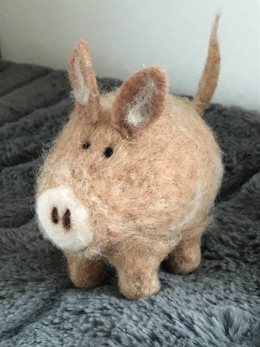 Kleine schweinchen aus - kleine, filz