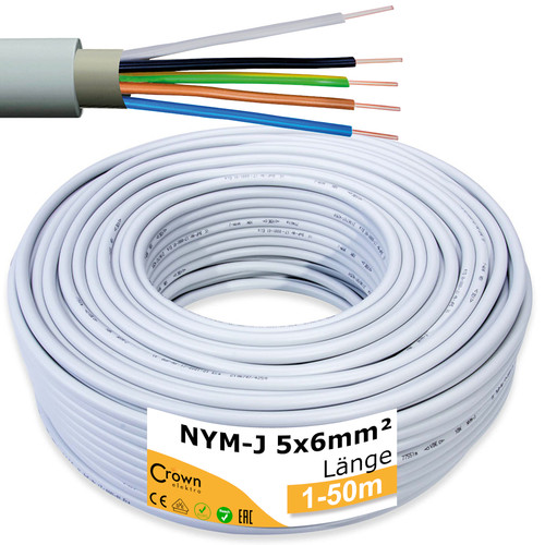Nym kabel 5x6mm - kabel,