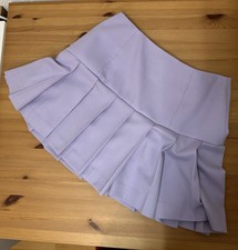 Wollrock Faltenrock Minirock Fliederfarben maßgeschneidert