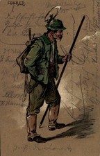 Litho Bergführer, Volkstracht