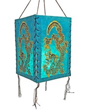 Lampenschirm Drache, türkis