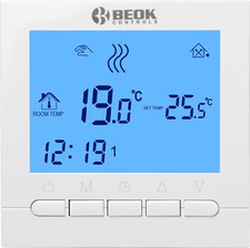 Beok WiFi-Thermostat für Gasheizkessel LCD-Raumthermostat BOT-313WIFI-BL (23Ko)