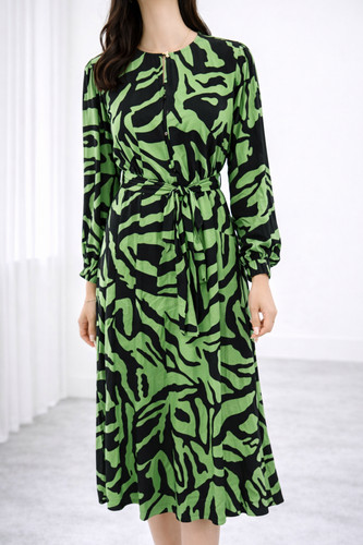 Kleid schwarz grün - kleid,