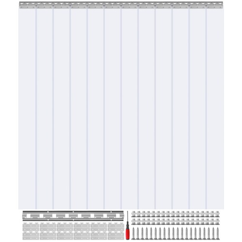 183x244cm streifenvorhang - 183x244cm,
