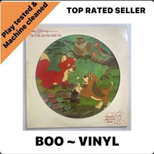 WALT DISNEY  The Fox And The Hound  LP Record Picture Disc 1981 Rare EX / G