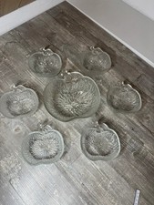 7 Vintage Glasschalen in