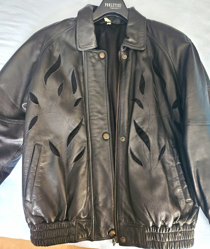 Echt lederjacke aus lammnappa - echt,