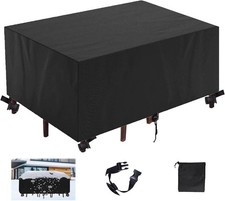 420D Abdeckung für Gartenmöbel – wasserdicht, UV, winddicht, schwarz, viele Größ