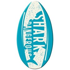 SportX Skimboard Surfbrett Skim Board Wellenbrett Shark 94 cm Holz