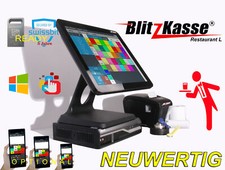 ✅TSE 2026 ✅ Blitz!Kasse GASTRO 'L 15" TOUCHKASSE FUNK KELLNERORDER  VORBEREITET