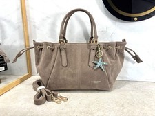 Handtasche Taupe Wildleder und