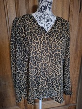 Vila Damen Bluse Animalprint