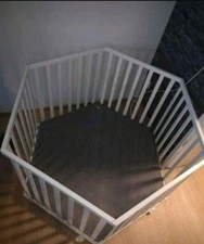 Roba Laufgitter 6-eckig Laufstall mit Rollen