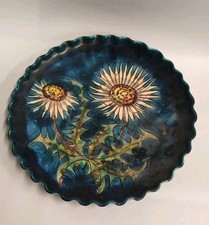 Hindelanger HK Keramik Wandteller - Löwenzahn Durchca.26 cm- Vintage 60er Jahre