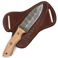 JM Taschenmesser-Jagdmesser Walnussholz griff - 150 Damast Lagen 