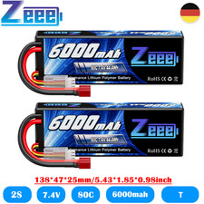2x Zeee 2S Lipo Akku Batterie