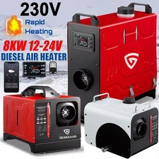 8KW 12V/24V Diesel Standheizung Bluetooth App LCD Luftheizung Mit 230V Adapter