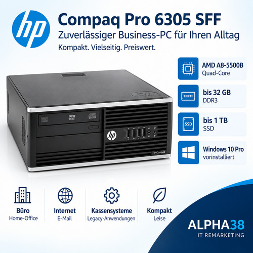 Compaq pro 6305 sff amd - hp,