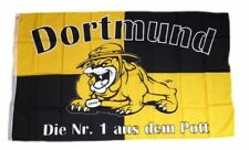Fahne / Flagge Dortmund Bulldogge Fan 90 x 150 cm
