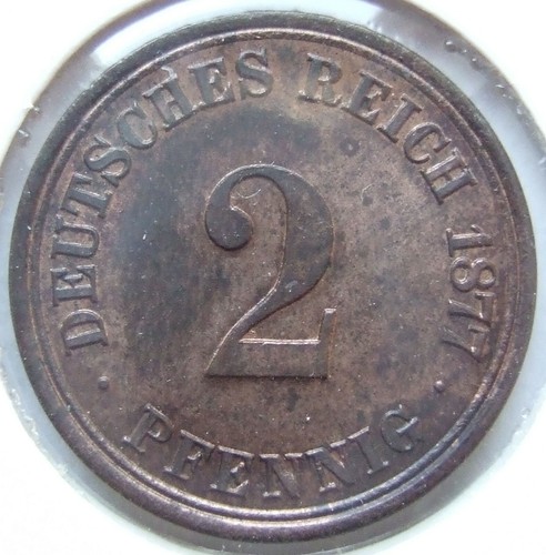 Pfennig 1877 deutsches - a,