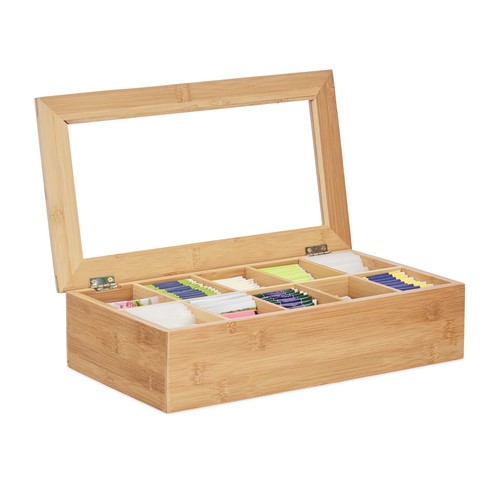 Teebox bambus teeaufbewahrung - teebox,