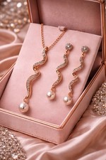 Schmuckset gedreht rose - schmuckset,