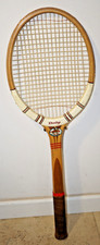Vintage 60er Dunlop Maxply Fort Holz Tennisschläger Made England Ledergriff