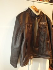 Fliegerjacke in Wildlederoptik