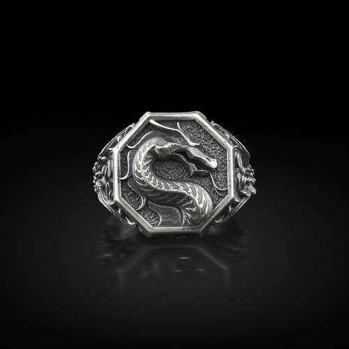 Drache herren siegelring - herren,