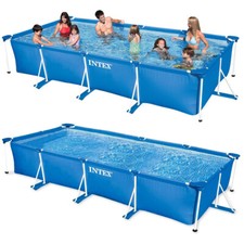 Family Swimming Pool Frame Rechteck 450x220x84cm Schwimmbecken von INTEX