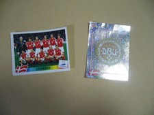 Panini France 98 WM 1998 Wappen Mannschaft Dänemark gebraucht