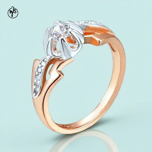 Ring 585er walzgold roségold - 585er,