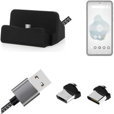 Ladestation für Shift Phone8 + USB-Typ C u. Micro-USB-Adapter